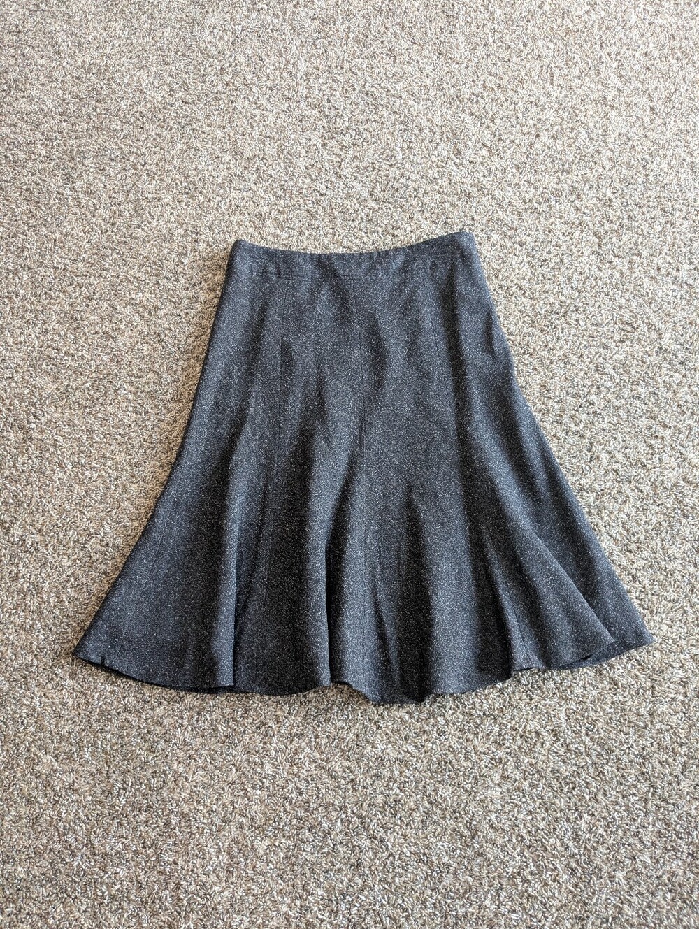 Charter Club Fit And Flare Skirt Size 6 Gray
